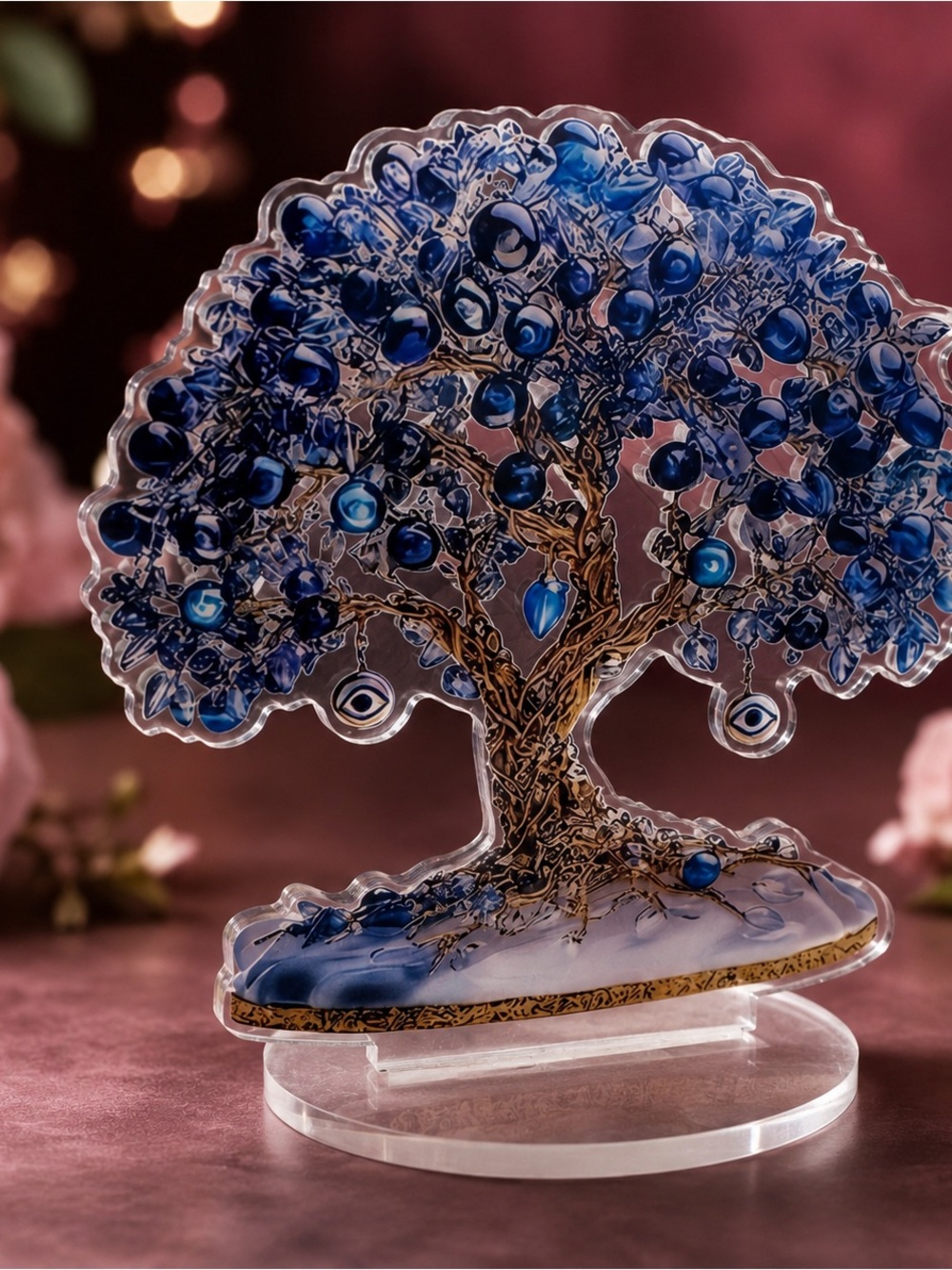 Blue Tree of Life Decorative Sculpture - Brand - Picture 3 of 6